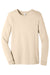Bella + Canvas BC3501/3501 Mens Jersey Long Sleeve Crewneck T-Shirt Natural Flat Front