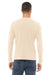 Bella + Canvas BC3501/3501 Mens Jersey Long Sleeve Crewneck T-Shirt Natural Model Back