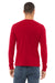 Bella + Canvas BC3501/3501 Mens Jersey Long Sleeve Crewneck T-Shirt Red Model Back