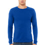 Bella + Canvas Mens Jersey Long Sleeve Crewneck T-Shirt - True Royal Blue