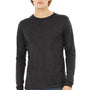 Bella + Canvas Mens Jersey Long Sleeve Crewneck T-Shirt - Charcoal Black
