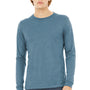 Bella + Canvas Mens Long Sleeve Crewneck T-Shirt - Denim Blue