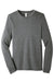 Bella + Canvas BC3513/3513 Mens Jersey Long Sleeve Crewneck T-Shirt Grey Flat Front