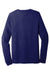 Bella + Canvas BC3513/3513 Mens Jersey Long Sleeve Crewneck T-Shirt Navy Blue Flat Back