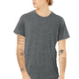Bella + Canvas Mens Short Sleeve Crewneck T-Shirt - Asphalt Grey Slub