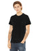Bella + Canvas BC3650/3650 Mens Short Sleeve Crewneck T-Shirt Black Model 3Q