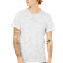 Bella + Canvas Mens Short Sleeve Crewneck T-Shirt - White Marble