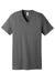 Bella + Canvas BC3655/3655C Mens Textured Jersey Short Sleeve V-Neck T-Shirt Asphalt Grey Slub Flat Front