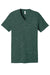 Bella + Canvas BC3655/3655C Mens Textured Jersey Short Sleeve V-Neck T-Shirt Forest Green Marble Flat Front