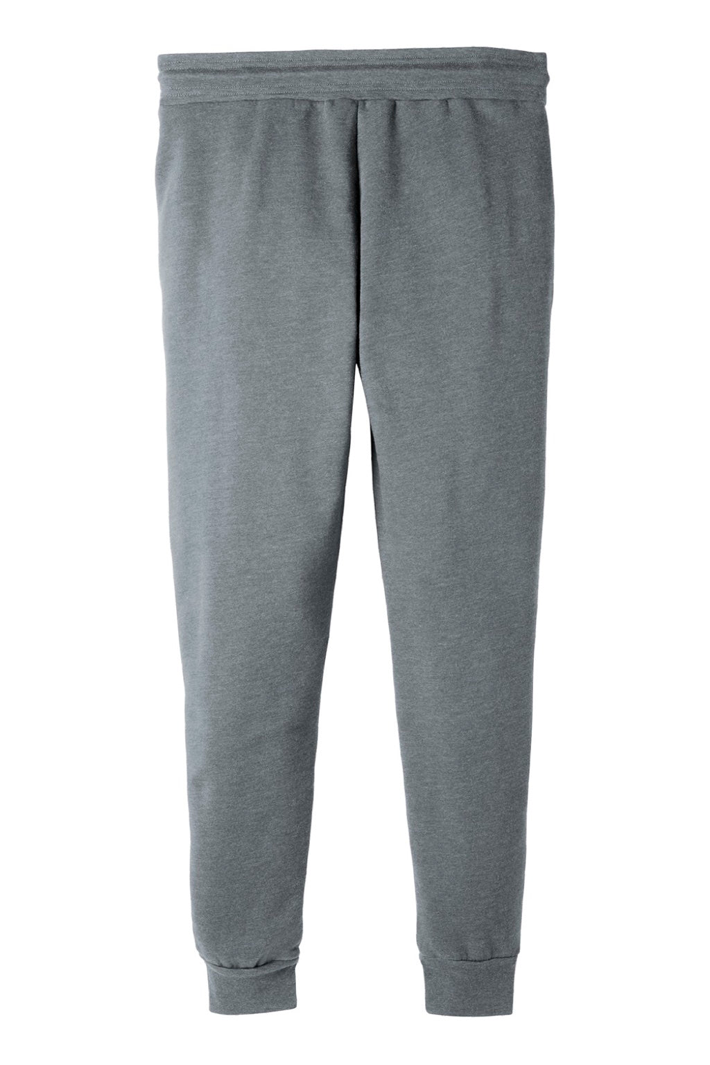 Bella + Canvas BC3727/3727 Mens Jogger Sweatpants w/ Pockets Heather Grey Flat Back