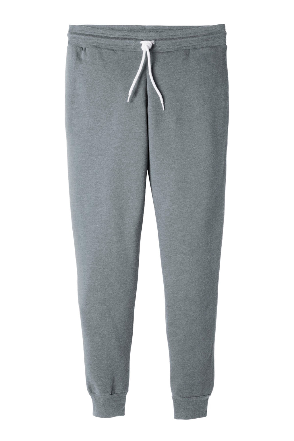 Bella + Canvas BC3727/3727 Mens Jogger Sweatpants w/ Pockets Heather Grey Flat Front
