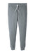 Bella + Canvas BC3727/3727 Mens Jogger Sweatpants w/ Pockets Heather Grey Flat Front