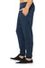 Bella + Canvas BC3727/3727 Mens Jogger Sweatpants w/ Pockets Heather Navy Blue Model Side