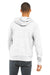 Bella + Canvas BC3719/3719 Mens Sponge Fleece Hooded Sweatshirt Hoodie Ash Grey Model Back