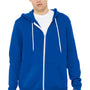 Bella + Canvas Mens Fleece Full Zip Hooded Sweatshirt Hoodie - True Royal Blue