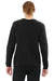 Bella + Canvas BC3901/3901 Mens Sponge Fleece Crewneck Sweatshirt Black Model Back