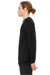 Bella + Canvas BC3901/3901 Mens Sponge Fleece Crewneck Sweatshirt Black Model Side