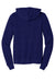 Bella + Canvas BC3909/3909 Mens Sponge Fleece Full Zip Hooded Sweatshirt Hoodie Navy Blue Flat Back