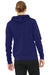 Bella + Canvas BC3909/3909 Mens Sponge Fleece Full Zip Hooded Sweatshirt Hoodie Navy Blue Model Back