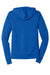 Bella + Canvas BC3939/3939 Mens Full Zip Long Sleeve Hooded T-Shirt Hoodie True Royal Blue Flat Back
