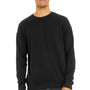 Bella + Canvas Mens Fleece Crewneck Sweatshirt - Black
