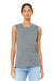 Bella + Canvas BC6003/6003 Womens Jersey Muscle Tank Top Heather Grey Model Front
