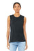Bella + Canvas BC6003/6003 Womens Jersey Muscle Tank Top Heather Dark Grey Model Front