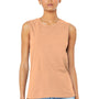 Bella + Canvas Womens Jersey Muscle Tank Top - Heather Peach - Closeout