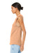 Bella + Canvas BC6003/6003 Womens Jersey Muscle Tank Top Heather Peach Model Side