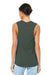 Bella + Canvas BC6003/6003 Womens Jersey Muscle Tank Top Military Green Model Back
