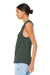 Bella + Canvas BC6003/6003 Womens Jersey Muscle Tank Top Military Green Model Side