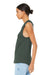Bella + Canvas BC6003/B6003/6003 Womens Jersey Muscle Tank Top Military Green Model Side