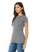 Bella + Canvas BC6004/6004 Womens The Favorite Short Sleeve Crewneck T-Shirt Heather Grey Model 3Q