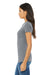 Bella + Canvas BC6004/6004 Womens The Favorite Short Sleeve Crewneck T-Shirt Heather Grey Model Side