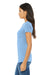 Bella + Canvas BC6004/6004 Womens The Favorite Short Sleeve Crewneck T-Shirt Baby Blue Model Side