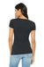 Bella + Canvas BC6004/6004 Womens The Favorite Short Sleeve Crewneck T-Shirt Heather Dark Grey Model Back