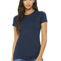 Bella + Canvas Womens The Favorite Short Sleeve Crewneck T-Shirt - Heather Navy Blue