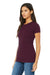 Bella + Canvas BC6004/6004 Womens The Favorite Short Sleeve Crewneck T-Shirt Maroon Model 3Q