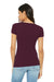 Bella + Canvas BC6004/6004 Womens The Favorite Short Sleeve Crewneck T-Shirt Maroon Model Back