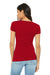 Bella + Canvas BC6004/6004 Womens The Favorite Short Sleeve Crewneck T-Shirt Red Model Back