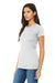 Bella + Canvas BC6004/6004 Womens The Favorite Short Sleeve Crewneck T-Shirt Silver Grey Model 3Q