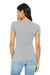 Bella + Canvas BC6004/6004 Womens The Favorite Short Sleeve Crewneck T-Shirt Silver Grey Model Back