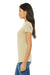 Bella + Canvas BC6004/6004 Womens The Favorite Short Sleeve Crewneck T-Shirt Soft Cream Model Side