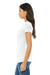 Bella + Canvas BC6004/6004 Womens The Favorite Short Sleeve Crewneck T-Shirt White Model Side