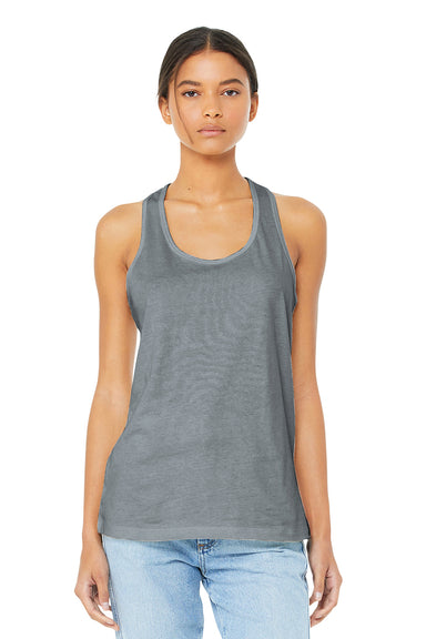Bella + Canvas BC6008/B6008/6008 Womens Jersey Tank Top Heather Grey Model Front