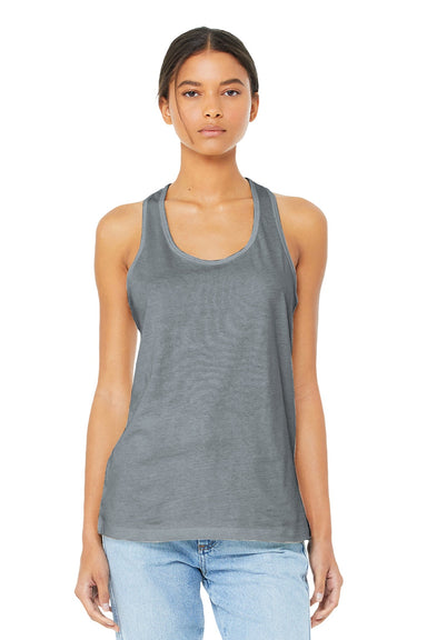 Bella + Canvas BC6008/6008 Womens Jersey Tank Top Heather Grey Model Front