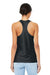 Bella + Canvas BC6008/6008 Womens Jersey Tank Top Heather Dark Grey Model Back