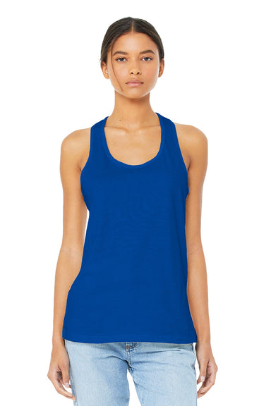 Bella + Canvas BC6008/6008 Womens Jersey Tank Top True Royal Blue Model Front