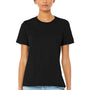 Bella + Canvas Womens CVC Short Sleeve Crewneck T-Shirt - Solid Black