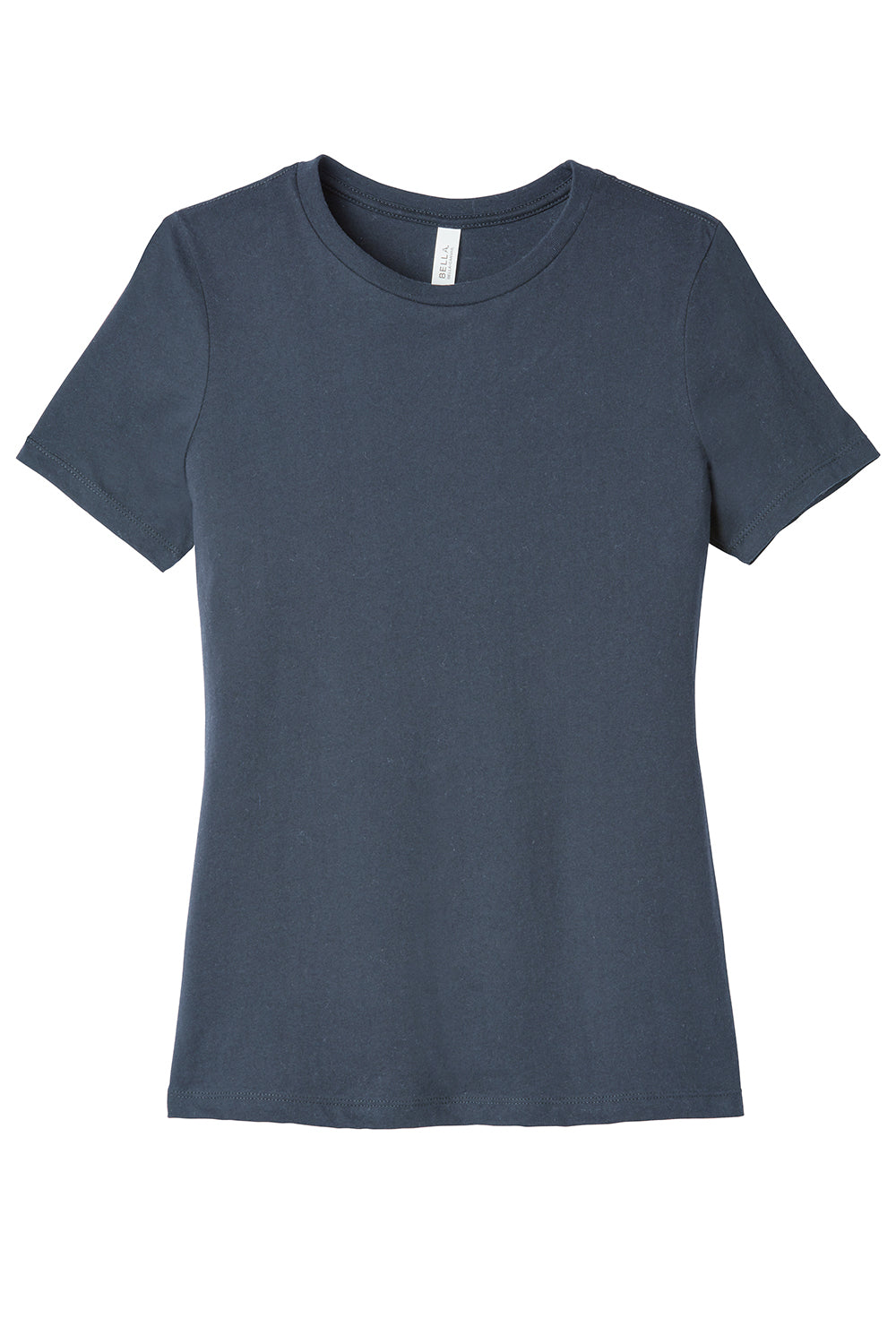 Bella + Canvas BC6400/B6400/6400 Womens Relaxed Jersey Short Sleeve Crewneck T-Shirt Dark Grey Flat Front
